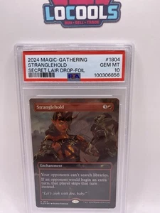 Stranglehold 1804 Borderless Rainbow Foil DnD Secret Lair MTG PSA 10 Gem Mint - Picture 1 of 2