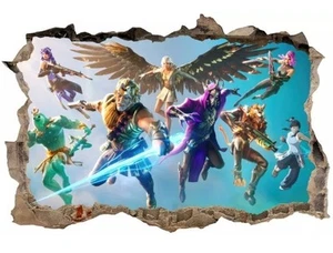 GAMER Wall Sticker Mythical Art Game 105cm x 70cm - Picture 1 of 1