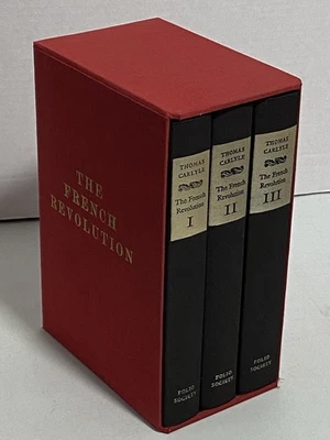 The French Revolution Thomas Carlyle Folio Society Limited 3 Vol 1989 Boxed Set - Image 1 of 4