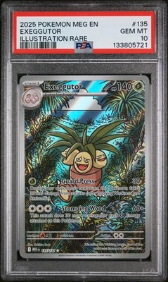 2025 PSA 10 Pokemon MEG EN-Mega Evolution Illustration Rare #135 Exeggutor - Image 1 of 2