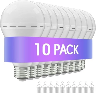 10Pack Emergency-Rechargeable-Light-Bulb, 1200mAh LED Light for Home,Camping - Image 1 of 4