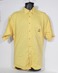 Ralph Lauren Chaps Shirt XL Yellow Short Sleeve - Picture 1 of 10