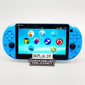 Sony Playstation PS Vita Aqua Blue PCH-2000 ZA23 Console Only PSV Slim Used