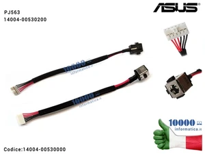 Connettore DC Power Jack PJ563 ASUS K55 K55A A55 A55A [6 PIN] (2,5 mm) 14004-005 - Picture 1 of 1