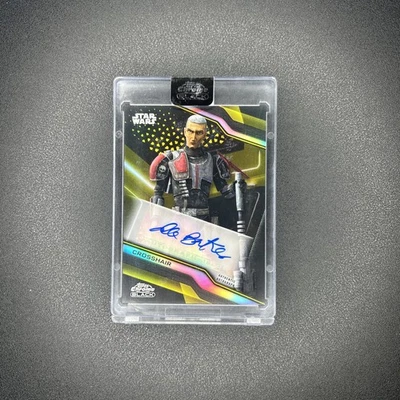 Topps Star Wars Chrome Black Dee Bradley Baker as Crosshair Gold Auto SP 23/50 - Image 1 of 4