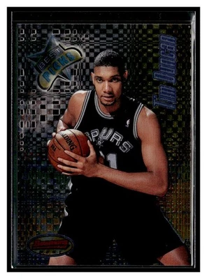 Bowman's Best #BP8 1997-98 Tim Duncan Picks San Antonio Spurs Foto 1 de 2