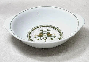 Noritake "Hermitage" Bird Pattern MCM Lug Cereal Bowl - Picture 1 of 6