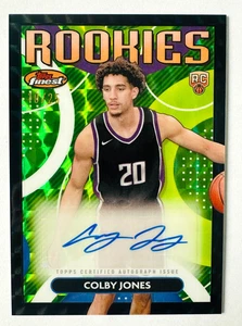 Tarjeta automática Topps Finest Colby Jones 2024 refractor negro SP #/25 ¡Novato Kings! - Imagen 1 de 3