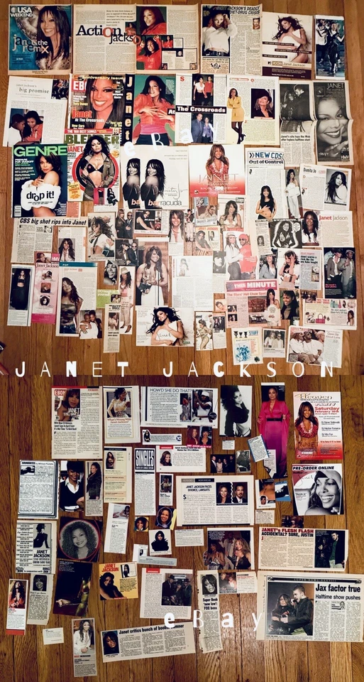 JANET JACKSON Magazine Clippings Fanatic Collection Michael Pop R&B Vegas Diva - Image 1 of 1