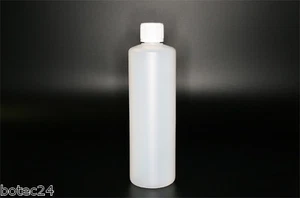 Kunststoffflasche Laborflasche natur 250 ml rund mit Kindersicherung - Picture 1 of 1