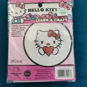 Hello Kitty learn a craft cross stitch kit brand new - Picture 1 of 3