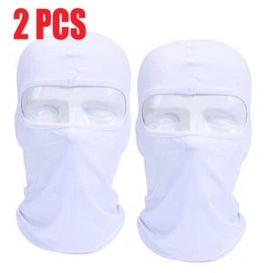 2 Pcs Balaclava Tactical Full Face Mask UV Protection Ski Sun Hood Cover for Men - Picture 1 of 57