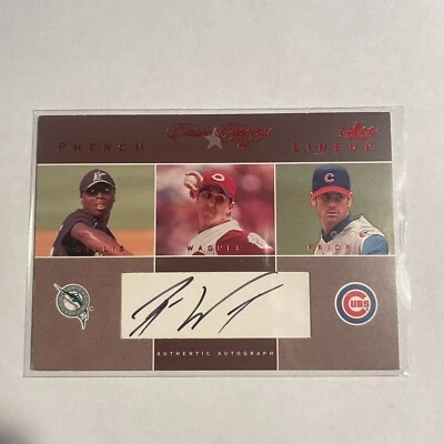 2004 Fleer 经典剪报 Phenom 系列红色 Ryan Wagner 签名 Dontrelle Willis — 第 1/2 张图片