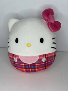 Sanrio x Squishmallows Hello Kitty & Friends Kitty Cat Plaid Plush 6.5in - Picture 1 of 10