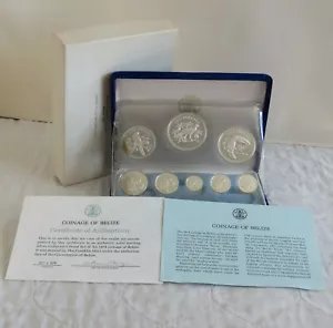 BELIZE 1974 8 COIN STERLING SILVER PROOF SET - complete - Bild 1 von 4