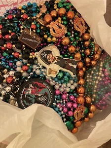 Karneval Perlen Halsketten Lot 12 Pfund sortiert aus Galveston Paraden - Bild 1 von 7