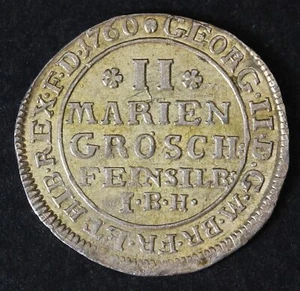 BRUNSWICK LUNEBURG CALENBERG HANNOVER 2 Mariengroschen 1760 IBH - Silver - 270 - Picture 1 of 2