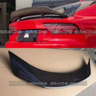 Alerón trasero de fibra de carbono real A7 para Audi A7 S7 RS7 2013-2017 Foto 1 de 4