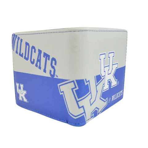 NWT NCAA Kentucky Wildcats Men Women Synthetic Leather Bi-Fold Wallet Cover