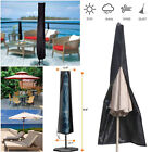 Heavy Duty Large Garden Parasol Patio Waterproof Black Protection Umbrella Cover