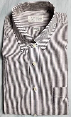 Arrow BradStreet Men Dress Shirt Light Blue Striped Size 15.5 32-33 Made in USA - Image 1 of 4
