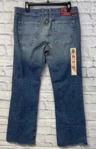 Lucky Brand flare jeans womens 12 low rise peanut y2k 90s USA made NEW retro - Picture 1 of 13