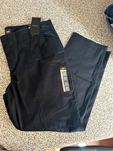 Lee Womens Plus Size Relaxed Fit All Day Straight Leg Pant, Black, 18W Medium - Picture 1 of 4