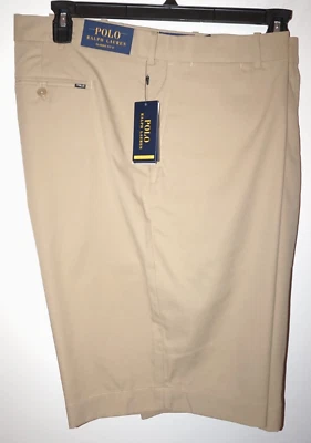 Polo Ralph Lauren 性能短裤卡其色 BIG 44 W 经典版型 9 英寸平前 — 第 1/4 张图片