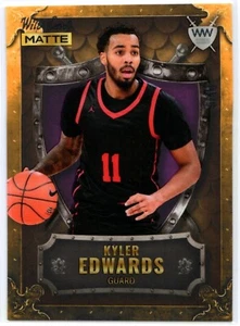 Kyler Edwards 2022 Wild Card Matte Purple/Gold Shield WW-29 /15 RC Rookie - Picture 1 of 2