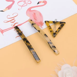 3pcs Hair Clip Hair Clip Leopard Leopard Pattern Vintage Hair Accessories - Picture 1 of 12