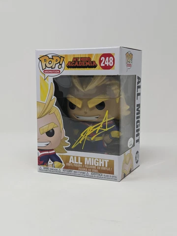 Chris Sabat My Hero Academia All Might #248 Signed Funko Pop JSA COA Autographed Cover
