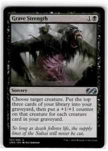Magic The Gathering Grave Strength Magic The Gathering poco común jugado moderadamente - Imagen 1 de 2