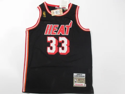 NWT M&N Alonzo Mourning #33 Miami Heat 1996-97 Throwback Jersey Cover