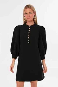 Tuckernuck Pomander Place NWT Black Crepe Samantha mini Dress Size XXL - Picture 1 of 12