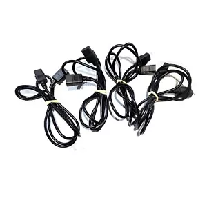 Volex AC Power Cables (Qty 4) IEC C19 to C20 8 Feet Black 16A 250V N14586 - Picture 1 of 4