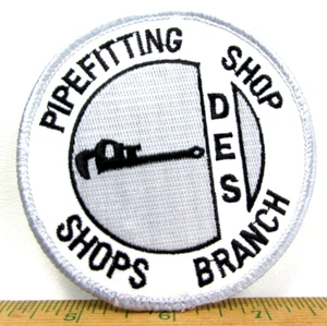 Vintage National Institute of Health NIH Pipefitting Shop Filiale Jacke Aufnäher DES - Bild 1 von 4
