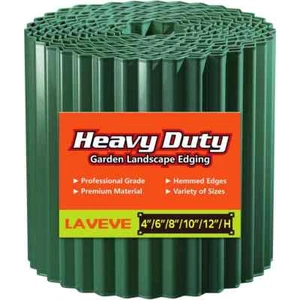 12 x 20 ft. Green Corrugated Metal Garden Edging Landscape Edging Border for Law - Picture 1 of 6