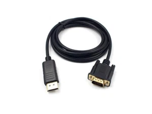 6 FT Gold Plated DisplayPort DP Male to VGA Male Cable Cord For Lenovo Dell HP - Picture 1 of 15
