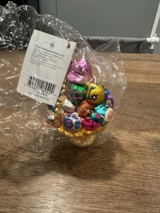 Radko “On Easter Morning” Ornament Easter Basket Full of Eggs Bow NWT 0104740 - Picture 1 of 4