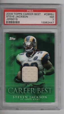2009 TOPPS CAREER BEST STEVE JACKSON JERESY #AEG  PSA 7 - Image 1 of 2