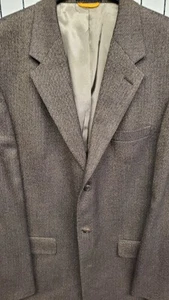 Bill Blass Jacket Soft Tweed 100% Wool Blazer Sport Coat USA 44 XL USA MADE MINT - Picture 1 of 8