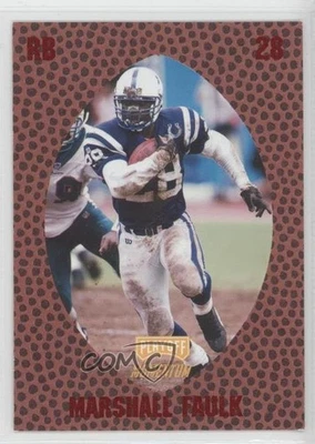 1998 Playoff Momentum Retail Red Marshall Faulk #72 HOF - Image 1 of 2
