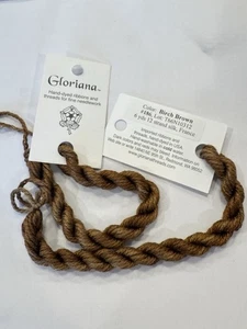Gloriana 12 Strand Silk Floss For Needlework-2 Skeins/6 Yds Each- BIRCH BROWN - Picture 1 of 2