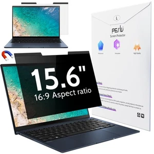 Magnetic Laptop Privacy Screen 15.6 inch for 16:9 Computer Monitor, 15" Remov... - Picture 1 of 8