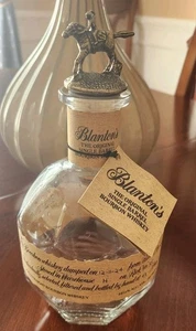 Blanton's Kentucky Bourbon Botella de Whisky Vacía con Topper Caballo Letra S - Imagen 1 de 6