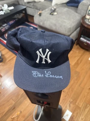 Sombrero Don Larsen New York Yankees Autografiado Firmado Juego Perfecto 1956 Jsa Foto 1 de 4