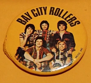 Bay City Rollers 1976 botón Pinback - Imagen 1 de 12