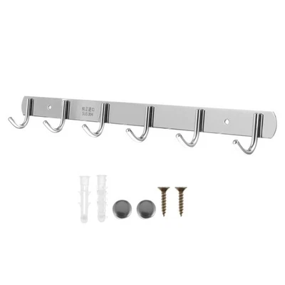 Clothes Hook Hat Holder Wall Mounted Stainless Steel .00 X 4.50 X 3.60 cm - Image 1 of 4
