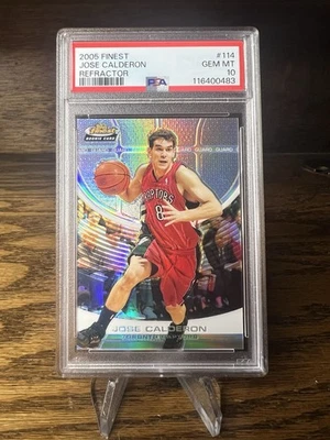 Jose Calderon 2005 Topps Finest #114 Rookie Refractor /249 PSA 10 - Image 1 of 4