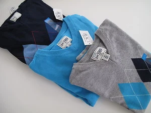 XS,S,M or L Children's Place Long Sleeve boys V-Neck Sweaters Multicolor - Picture 1 of 5